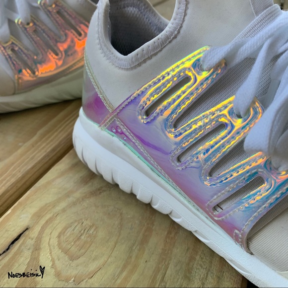 Men's Adidas Holographic Iridescent SZ 7 - Picture 2 of 9